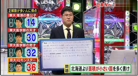 2013 頭脳王 中村 2013 頭脳王 中村